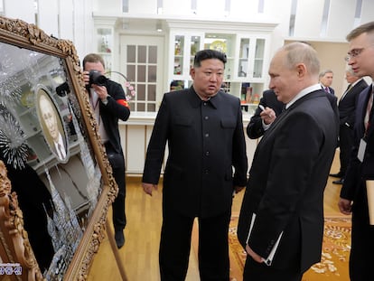 La visita de Vladímir Putin a Corea del Norte con Kim Jong-un, en imágenes