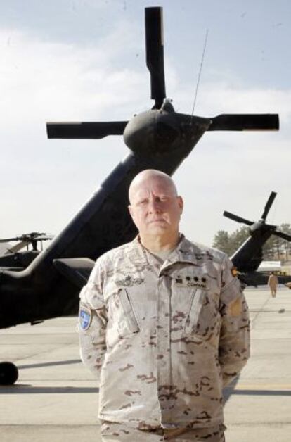 Luis Cebrián, coronel al mando de las tropas españolas en Afganistán.