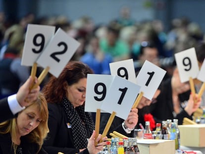 ¿Cuánto vale tu trabajo? El jurado de una competición de baile puntúa a los participantes en 2014 en Alemania.