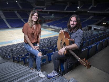 Elvira Sastre y Andres Suárez, en el Wizink Center.