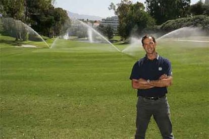 Ignacio del Cuvillo, director de Guadalmina Golf (Marbella), regado con agua reciclada.