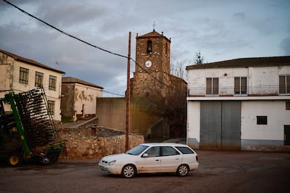 Una calle de Torrubia de Soria.