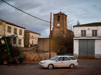 Una calle de Torrubia de Soria.