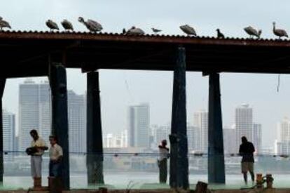 Aspecto de las dos partes de la capital panameña, al fondo la zona bancaria y comercial y en primer plano un detalle del Casco Viejo y antigua ciudad de Panamá. EFE/Archivo