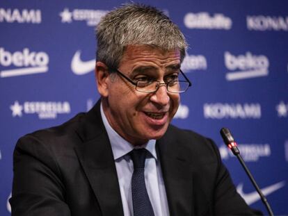 Jordi Mestre, el pasado enero en la presentación de Boateng.