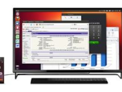 Ubuntu Phone permitie usar el móvil igual que un ordenador.