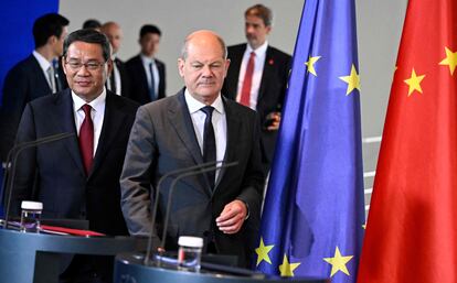 Olaf Scholz y Li Qiang