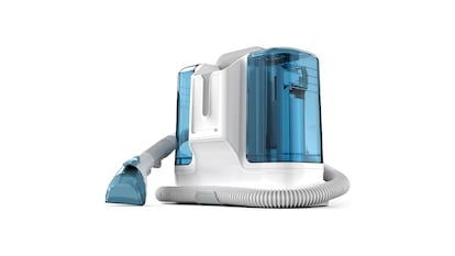 aspiradora de agua para tapicería sobre fondo blanco.