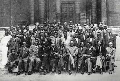 Primer congreso de escritores y artistas negros, en París, en septiembre de 1956.