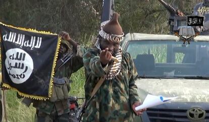 El l&iacute;der de los islamistas nigerianos Boko Haram, en una captura de un v&iacute;deo sin datar