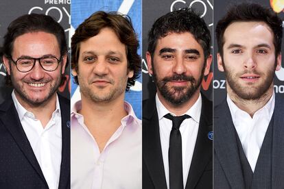 Carlos Santos, Rodrigo de la Serna, Rául Jiménez y Ricargo Gómez, nominados a mejor actor revelación en los Goya 2017.