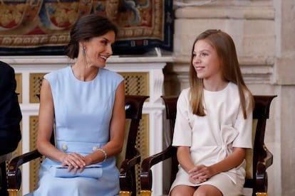 La reina Letizia y la infanta Sofía.