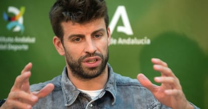 El jugador de fútbol del FC Barcelona, Gerard Piqué, también presidente y fundador de Kosmos