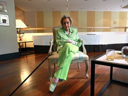 Mercedes Salisachs (Barcelona, 1916), en un hotel madrileño durante la entrevista.