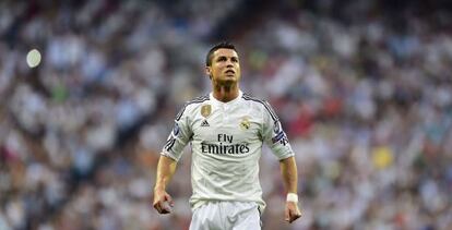 Cristiano Ronaldo, durante el partido contra la Juve.