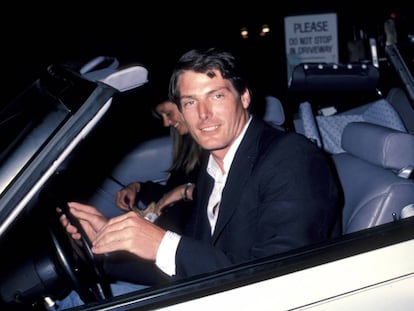 Christopher Reeve con su mujer Gae Exton en 1984.