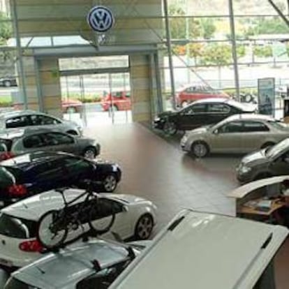 Un concesionario de Volkswagen en Madrid.