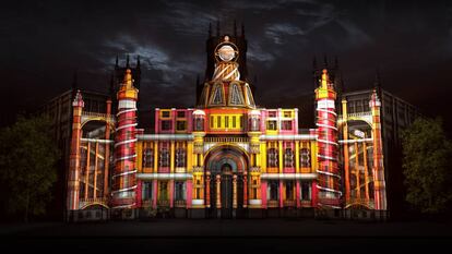 Simulación de la iluminación en el Palacio de Cibeles