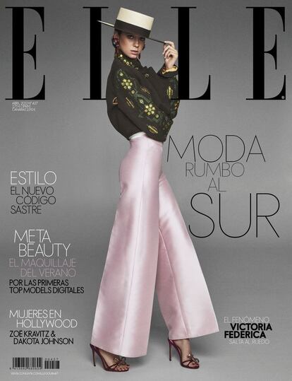 Victoria Federica en la portada de la revista Elle.