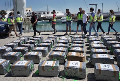 The police seized 1.5 tons of cocaine from a yacht in Cádiz.