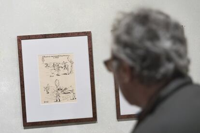 Sala da exposição que mostra o trabalho dos presos realizado por ordem da SS, a polícia nazista.