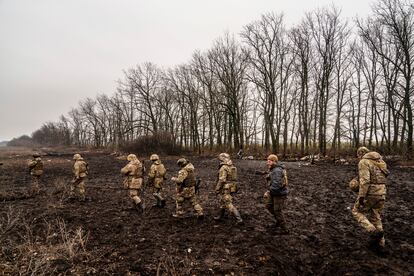 Training of Ukrainian soldiers in the Donetsk region