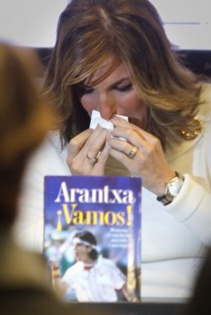 Arantxa Sánchez Vicario en la presentación en Barcelona del libro '¡Vamos!' (2012), las memorias de la extenista.