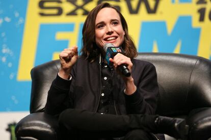 Ellen Page, durante su intervención en el festival de Austin.