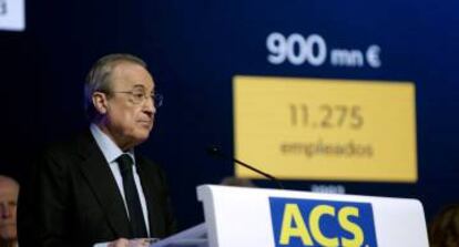 El presidente de ACS, Florentino Pérez.