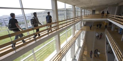 Estudiantes de la UPV en San Sebastián