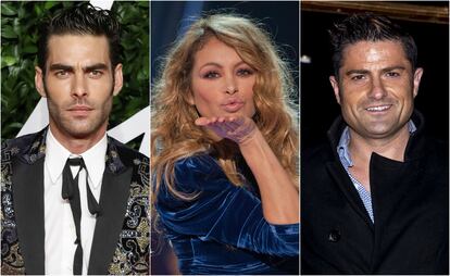 Jon Kortajarena, Paulina Rubio y Alfonso Merlos.