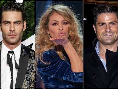 Jon Kortajarena, Paulina Rubio y Alfonso Merlos.