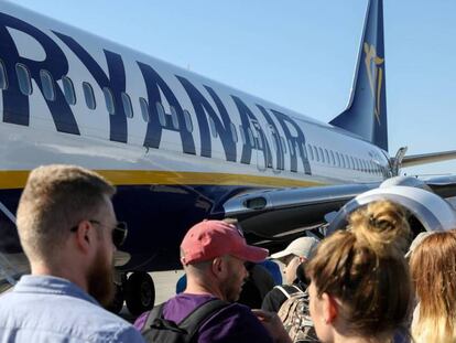 Avión de Ryanair. 