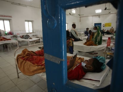 Pacientes de tuberculosis en el Hospital Gubernamental de Allahabad, India, en noviembre de 2019.