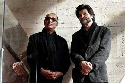 Abbas Kiarostami (izquierda) y Víctor Erice, en el Centro de Cultura Contemporánea de Barcelona.