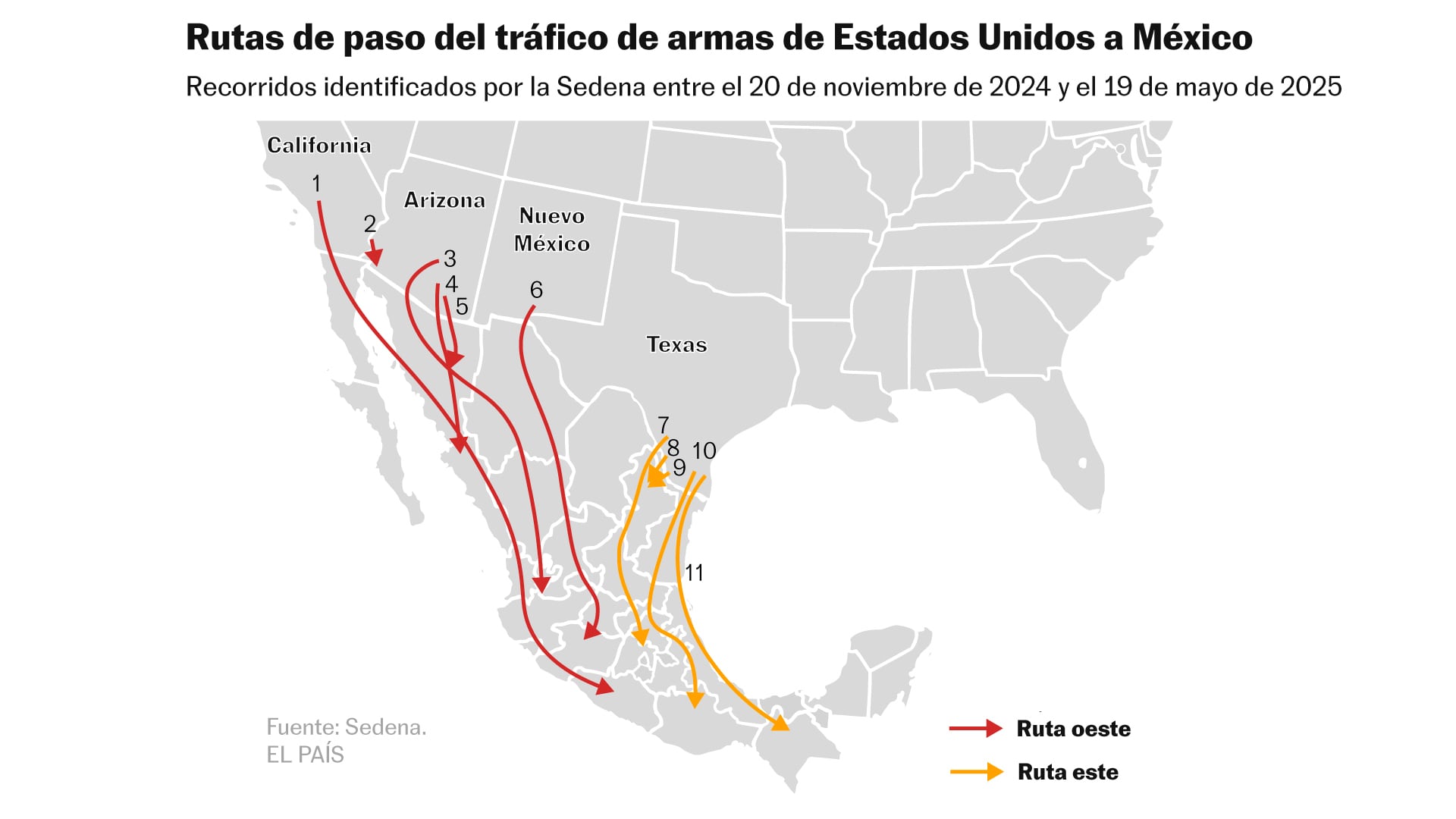 La lucha estéril de México contra el tráfico de armas: “El Gobierno de Estados Unidos sabe bien de donde vienen, pero no hace nada”