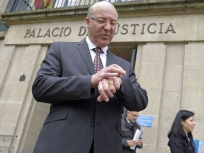 El alcalde de Ourense, tras una de sus declaraciones judiciales
