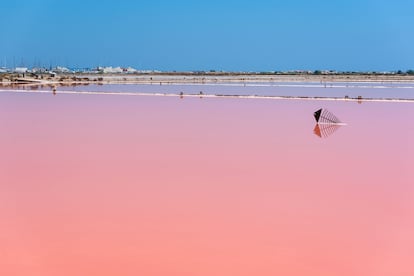 Paisaje de las salinas de Gruissan, a unos 20 minutos de coche de Narbona.