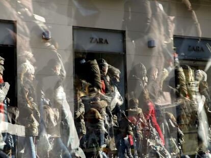 Escaparate de Zara, germen del emporio textil Inditex.