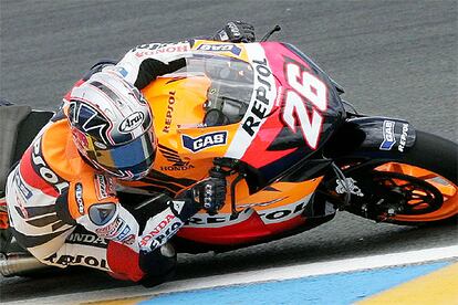 Dani Pedrosa, ayer, en los entrenamientos clasificatorios de Le Mans.