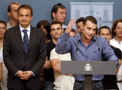 Gervasio Deferr junto al presidente del Gobierno, Jose Luis Rodríguez Zapatero