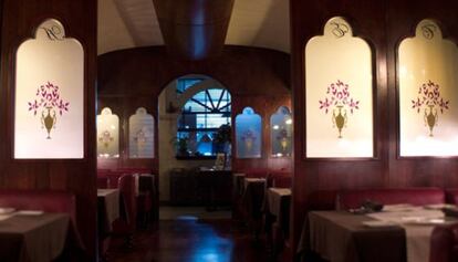 Comedor de la Cantina La Estación, en Úbeda.