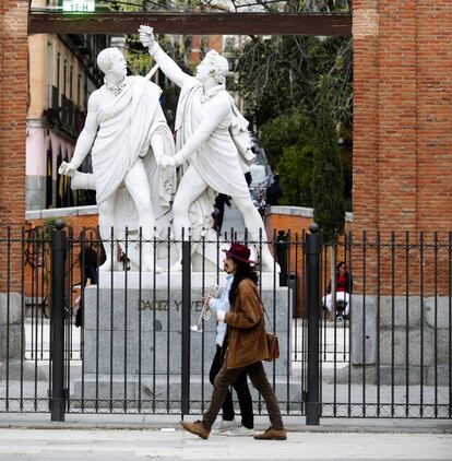 La plaza del Dos de Mayo, en el centro de Madrid.