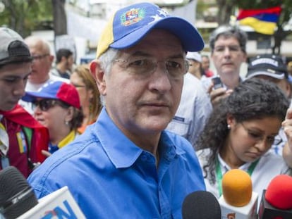 Antonio Ledezma, prefeito de Caracas, em uma manifestação em 2014.