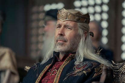 Paddy Considine, el rey Viserys Targaryen en 'La casa del dragón'.