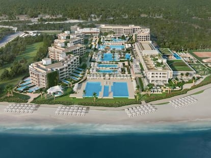 Recreación por ordenador del hotel Ikos Andalusia, cuya apertura está prevista para mayo de 2020.