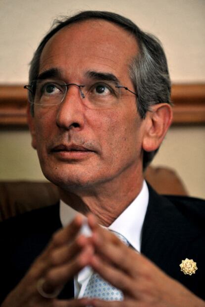 El presidente de Guatemala, Álvaro Colom.
