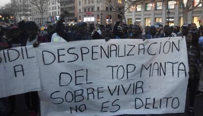 Els manifestants van tallar la circulació diversos minuts