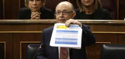 El ministro de Hacienda y Administraciones P&uacute;blicas, Crist&oacute;bal Montoro.