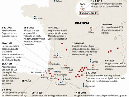 Actividad terrorista de ETA en Francia